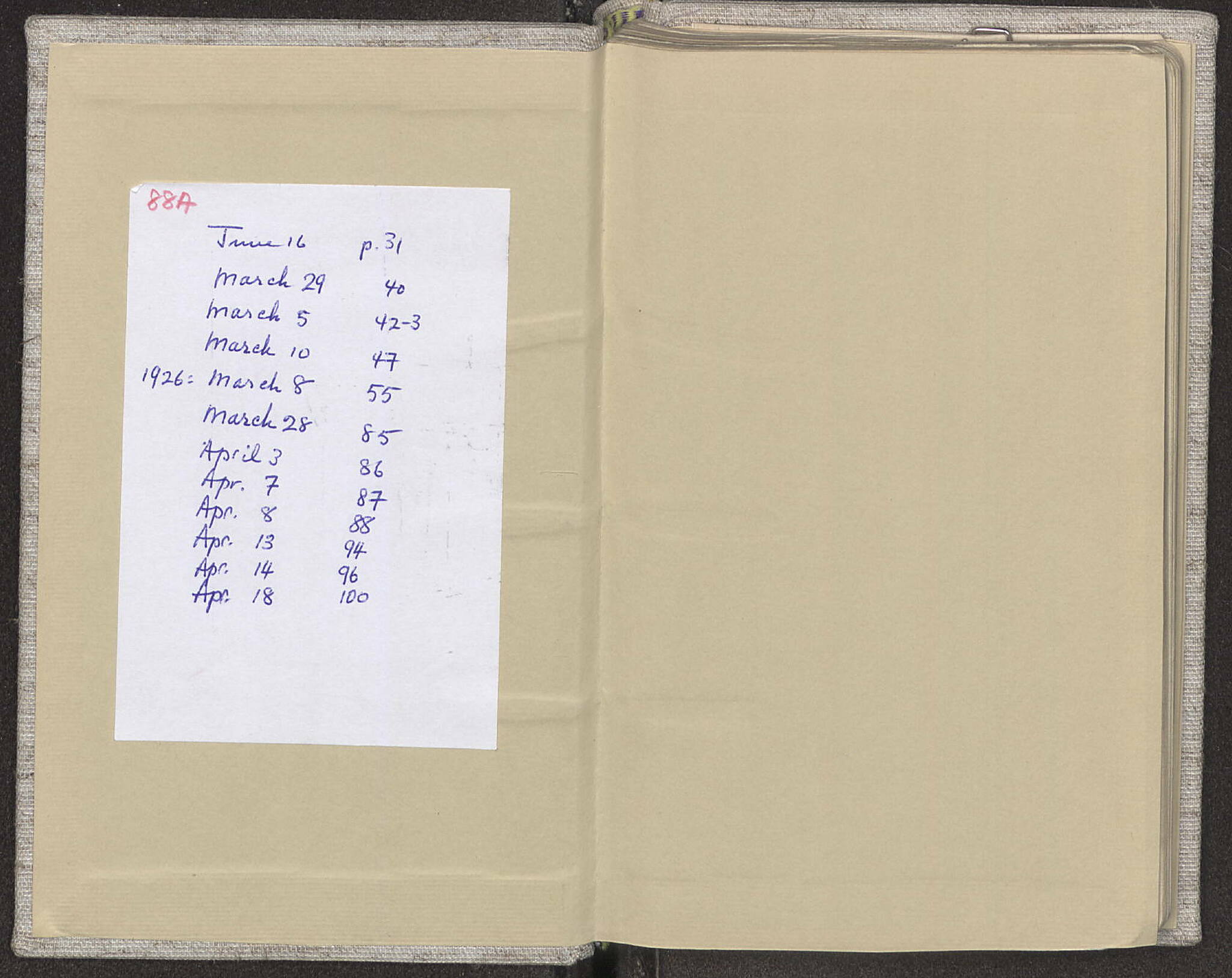 Notebook Spread