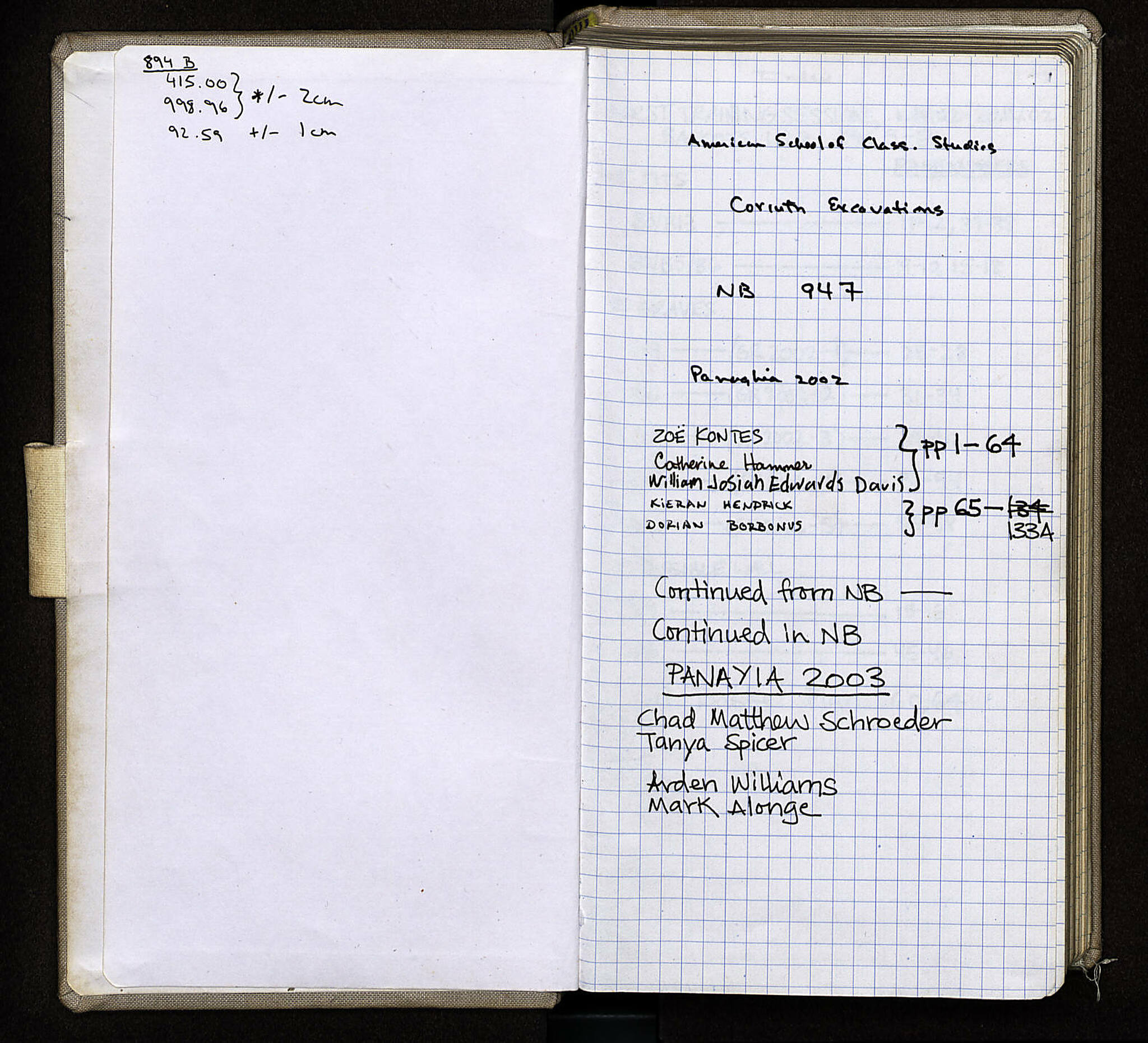 Notebook Spread